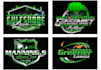 modern landscape and lawn care logo