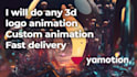 do any logo animation in 3d