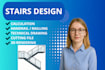 do stair design and technical drawing