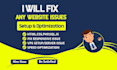 fix wordpress,html,css,php,mysql issue, and responsive problem