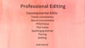 professionally edit your entire fantasy novel