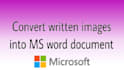 convert any written image into ms word document