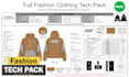 create fashion tech pack and clothing tech pack design