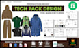 create fashion clothing tech pack design for manufacturer