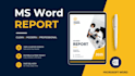 create ms word report template