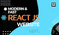 create a fast responsive secure website with react js and modern features