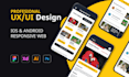 do mobile app UX UI design in figma