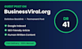 publish a guest post on business viral with a dofollow backlink