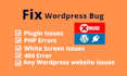 fix wordpress issues, wordpress bug fix, fix wordpress errors