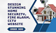 design home security fire alarm surveillance camera cctv security system website