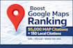 do 95000 google maps citation for local SEO and gmb ranking