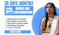 do monthly lead generation with google ads