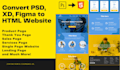 create a static single page website