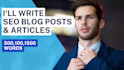 write 1500 words SEO optimized articles and blog posts