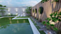 design backyards, gardens, patio, pool and do 3d rendering