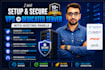 setup and secure linux vps or dedicated server with hosting panels