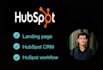 setup customized hubspot CRM and hubspot workflow,