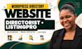 create directory website using directorist, listingpro