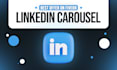 create linkedin carousel post design