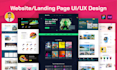 web template, website template, uiux, web mockup, landing page design in figma