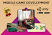 develop 2d 3d unity games for android ios and PC