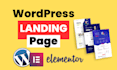 design wordpress landing page on elementor