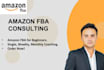 be your amazon fba coach business consultant and mentor
