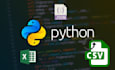 do csv, json and excel automation and scripting in python
