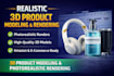 do realistic 3d product modeling and photorealistic rendering