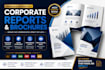 design a professional corporate report, brochure or PDF