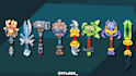 make 3d beautiful weapon in blockbench