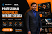 create wordpress website design and website redesign