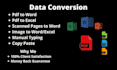 do fast typing and data conversion as a pro typist