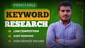 conduct in depth keyword research to rank on serp