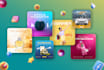 design social media kit graphics that stops scrolling