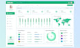 design dashboard in HTML CSS js bootstrap and front end web developer