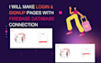 create login and signup page with firebase authentication
