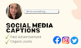 write scroll stopping social media captions