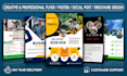 do flyer design and digital poster within 8h