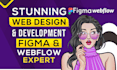 do modern figma website design, website ui design