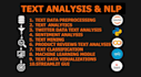 sentiment analysis, text classification, and nlp projects using python