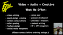 edit your video and audio content to help share your vision