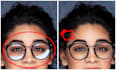 remove object, glare and reflection from glasses perfectly