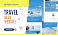 design and develop your travel blog website