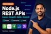 develop restful apis using nodejs, express and mongodb, mysql, socket io