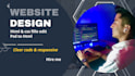 create and design a responsive website using HTML CSS and js