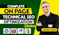 do on page and technical SEO optimization
