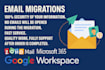 migrate and setup webmail with google workspace or office 365