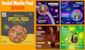 create viral trendy social media post design