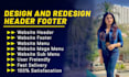 responsive design and fix header, footer, mega menu, layout wordpress website